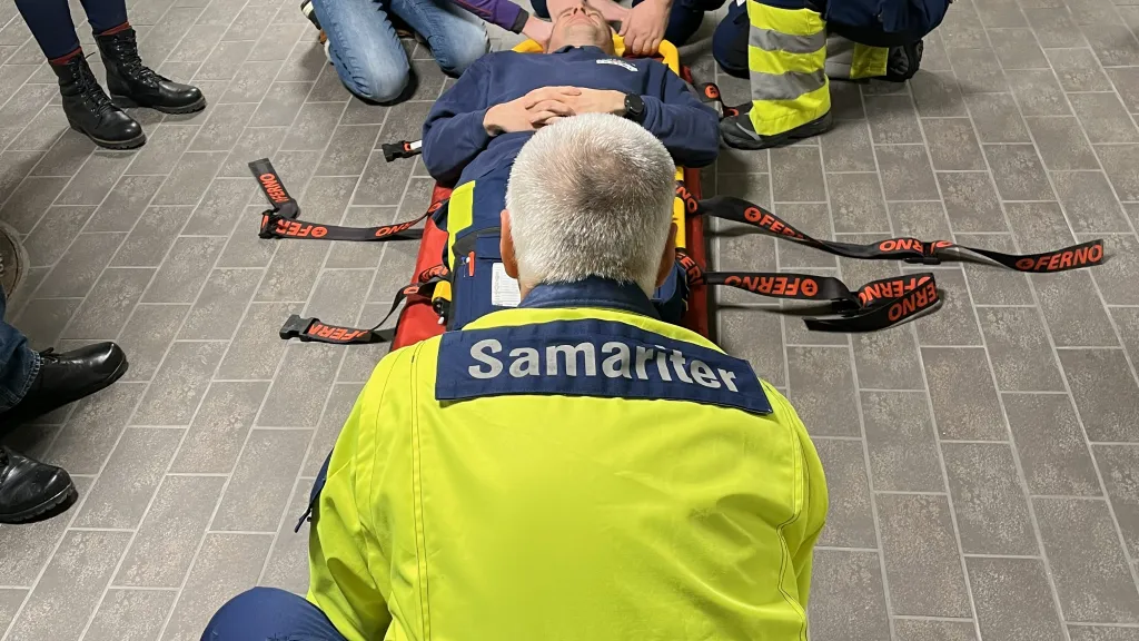 Samariter an der Arbeit